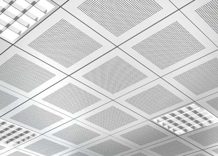 Akustiklochplatten _ Lochdecken (z. B. Knauf, OWA, Ecophon)